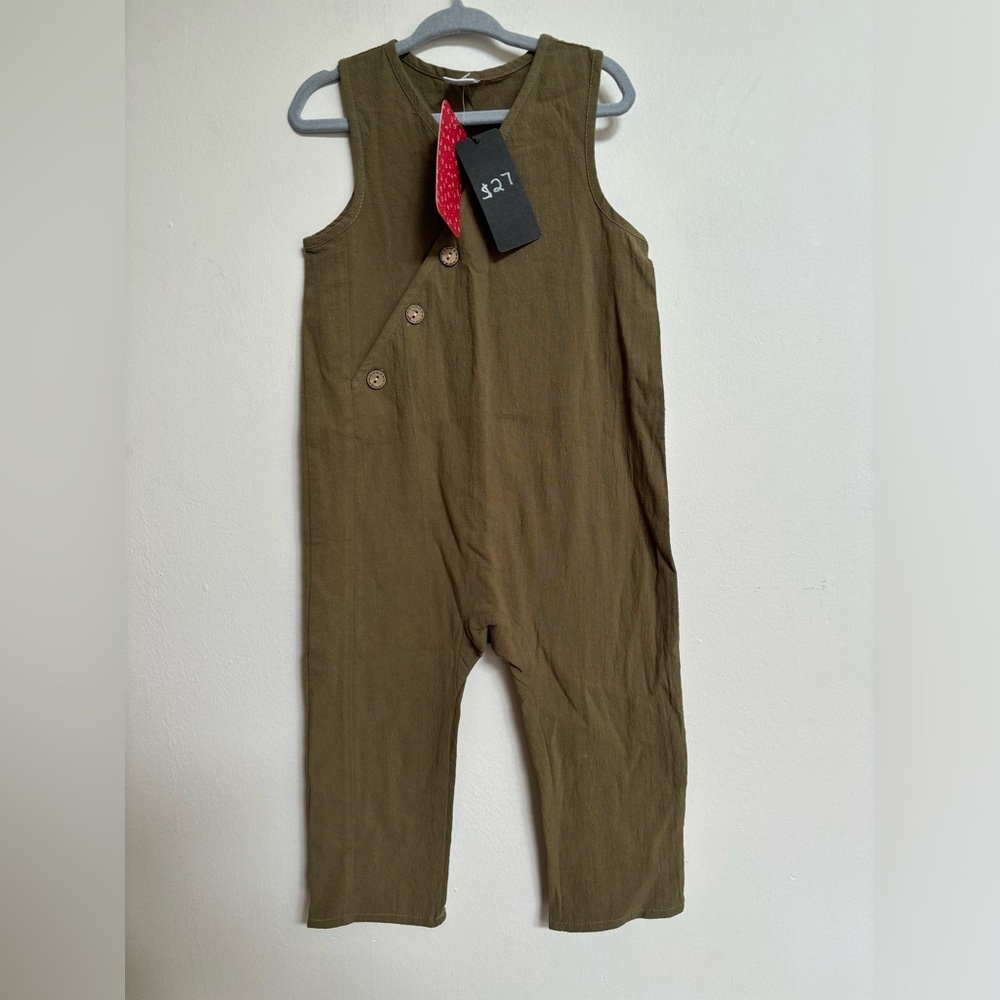 2pc bundle unisex 100% cotton Jumpsuits size 18m NWT - Picture 2 of 3